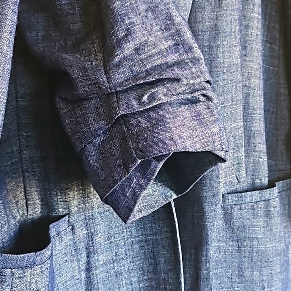 LC Lauren Conrad Single Breasted Linen Blend Blazer XL - Picture 5 of 7